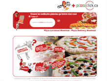 Tablet Screenshot of pizzaclick.ca